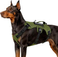 Escape Proof Dog Harness,No Pull for Large Dogs with Handle,Green,L