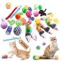 YULOYI Cat Toys for Indoor Cats, 34 Pack Interactive Cat Toy Set for Kitten