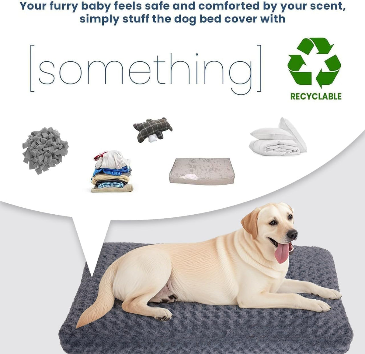 Faux Fur Dog Bed Covers – Ultra Soft Rose Velvet, Removable & Washable, Cozy & Durable,Large Pet Bed Cover Only (No Fill