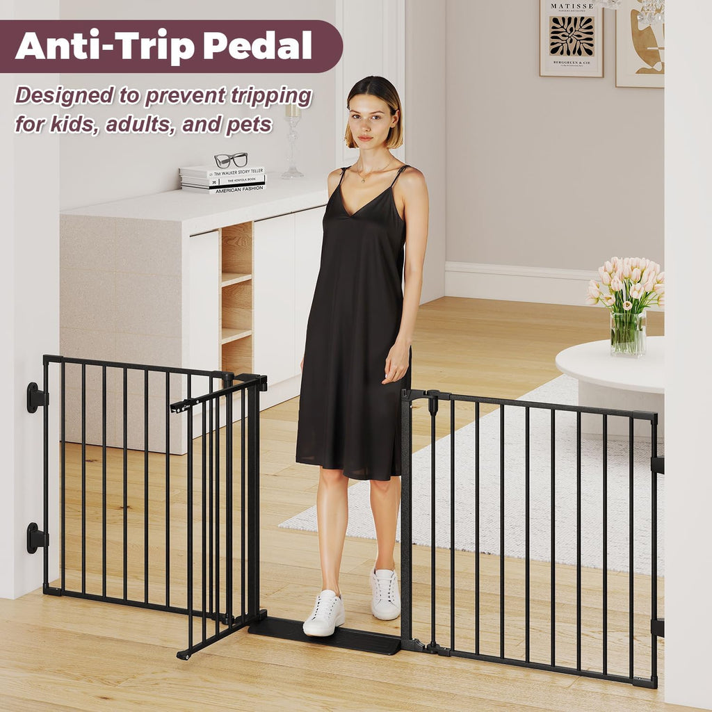 29.4-78" Extra Wide Baby Gate, Long Dog Gates Indoor for Stairs