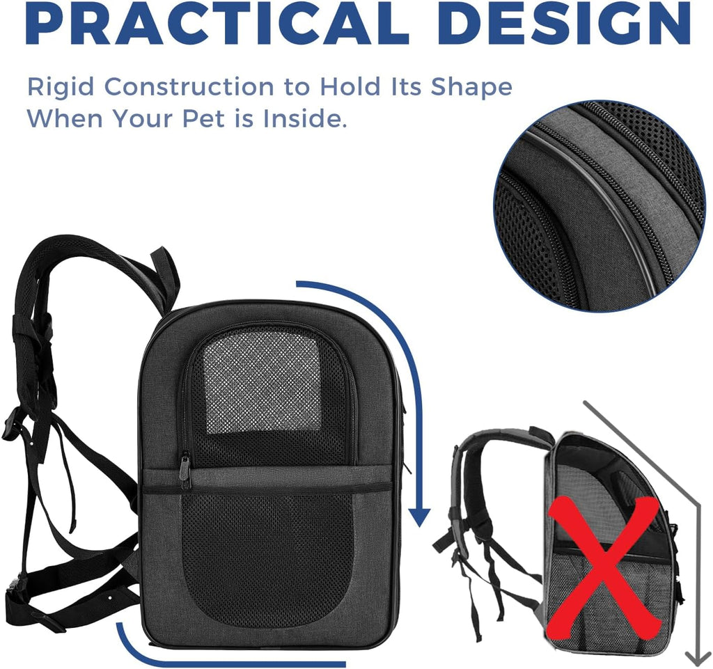 Apollo Walker Cat Backpack Carrier, Support Frame, 18 lb Weight Capacity