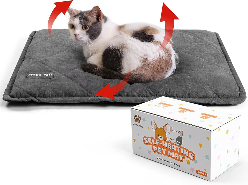 Mora Pets Self Warming Cat Bed Self Heating Cat Ped24 x 18 Inches