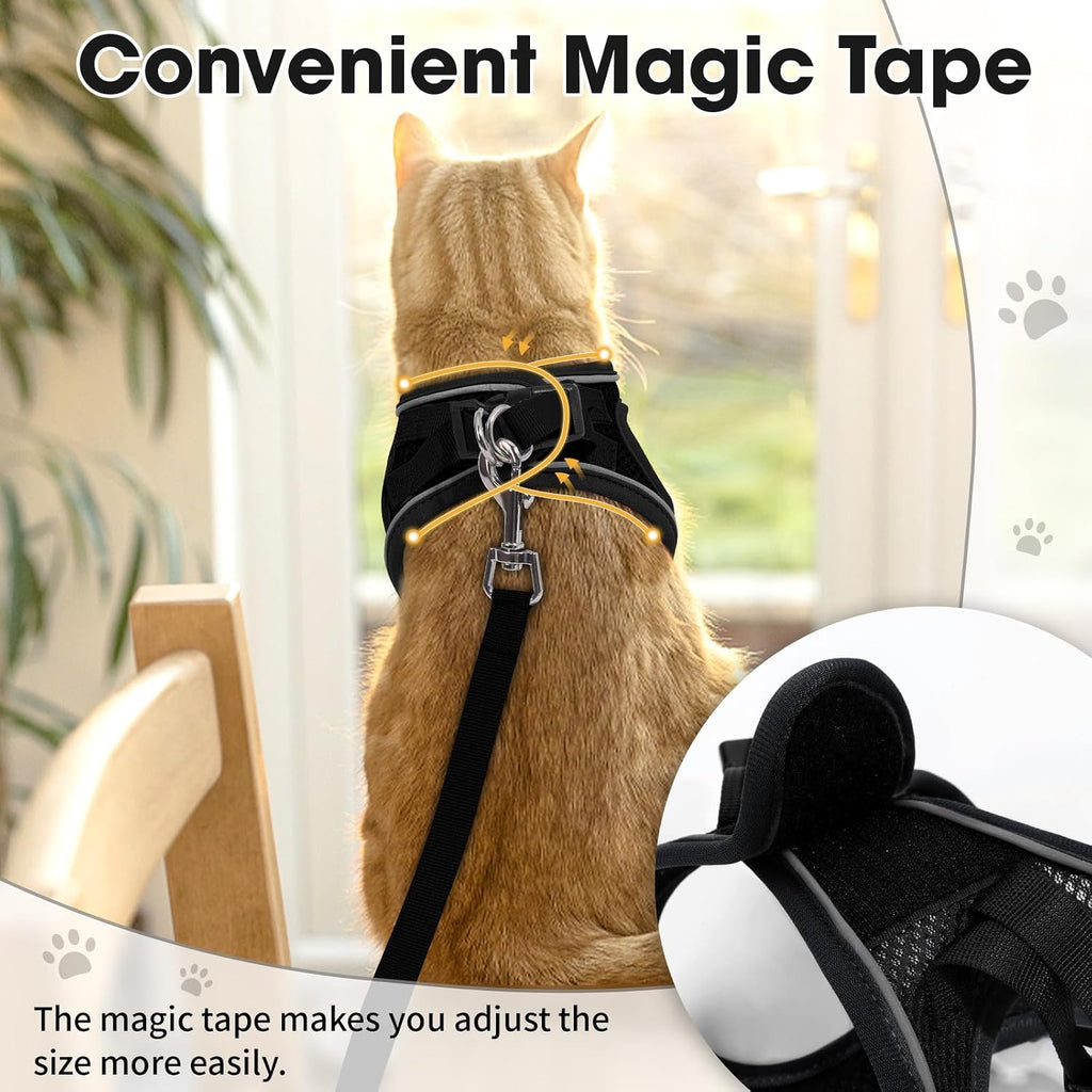 Cat Harness and Leash Set for Walking Escape Proof Vest for Kitten