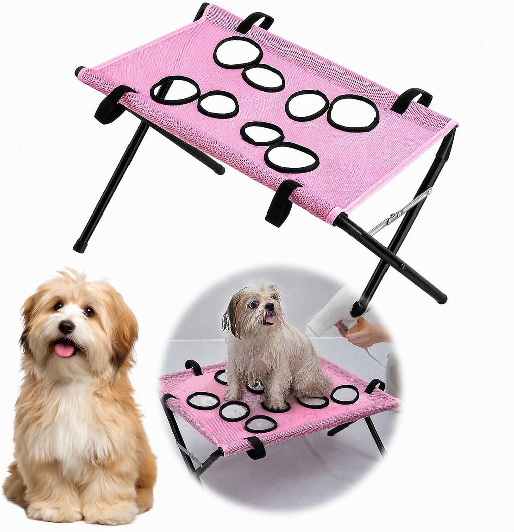 Dog Grooming Hammock for Small Dogs, Foldable Cat Nail Trimming Sling Stand