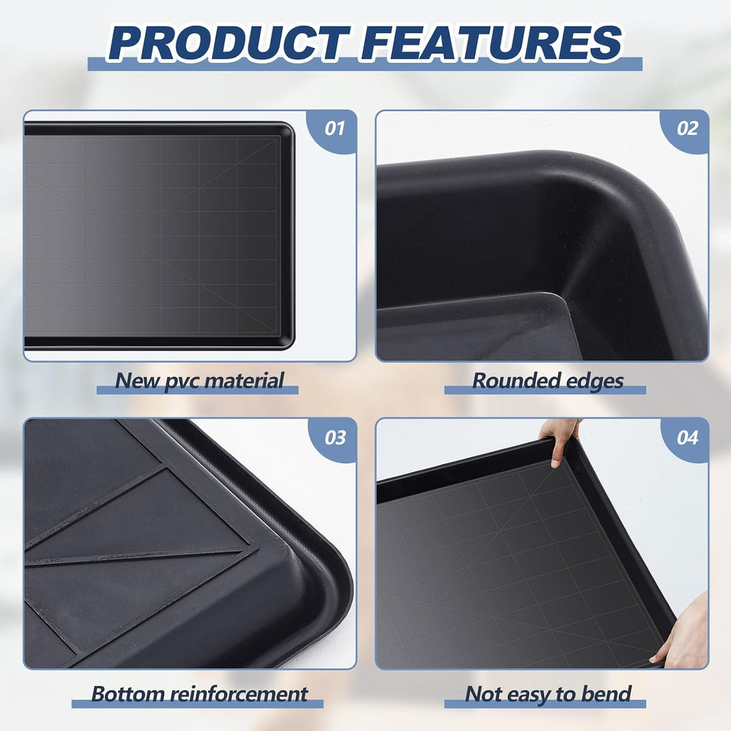 Mifoci 4 Pcs Dog Crate Replacement Pan for Large Dogs, 35 x 23.6 Inch