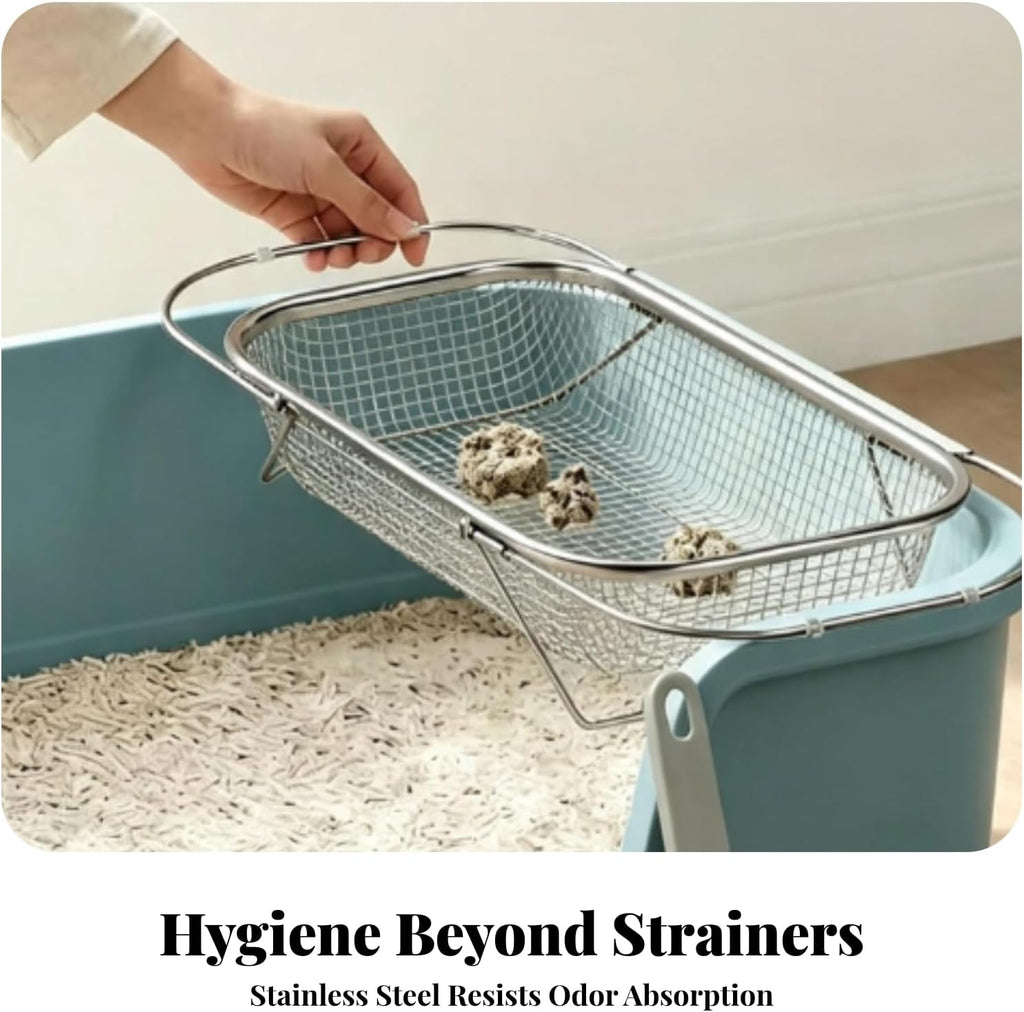 Metal Feline-Litter Sieve, XL