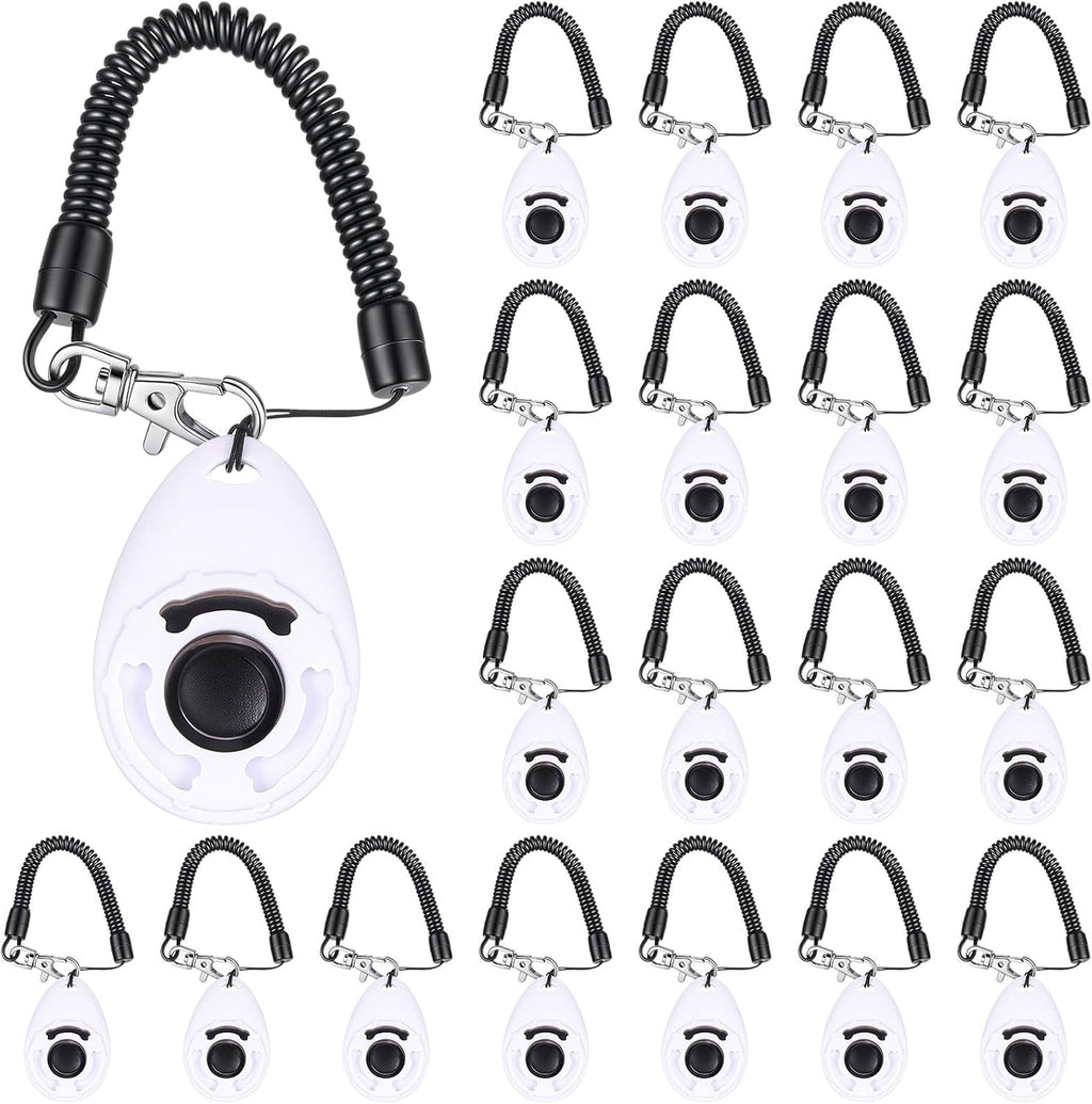 Frienda 18 Pcs Dog Training Clicker with Wrist Strap for Pets, Multicolor