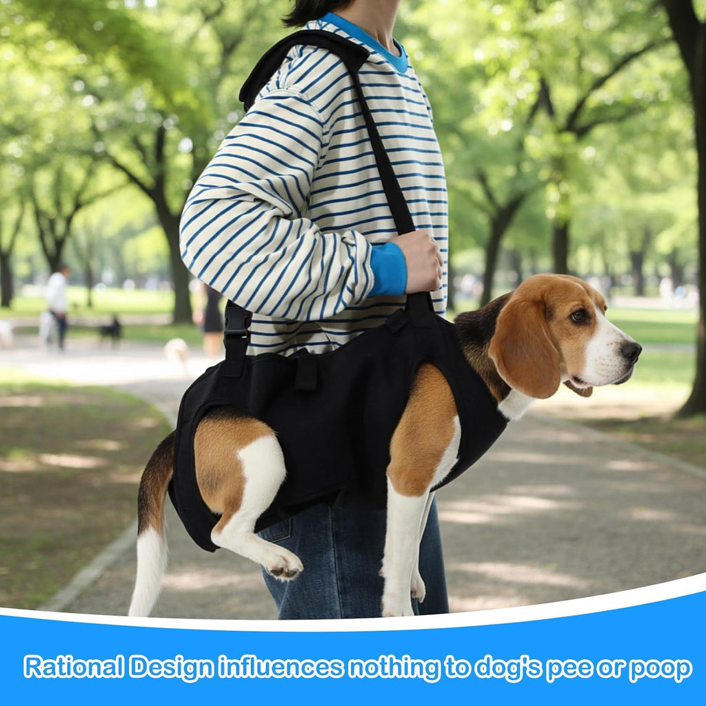 Shinylin Dog Carry Sling Emergency Backpack Dog Lift Harness, L