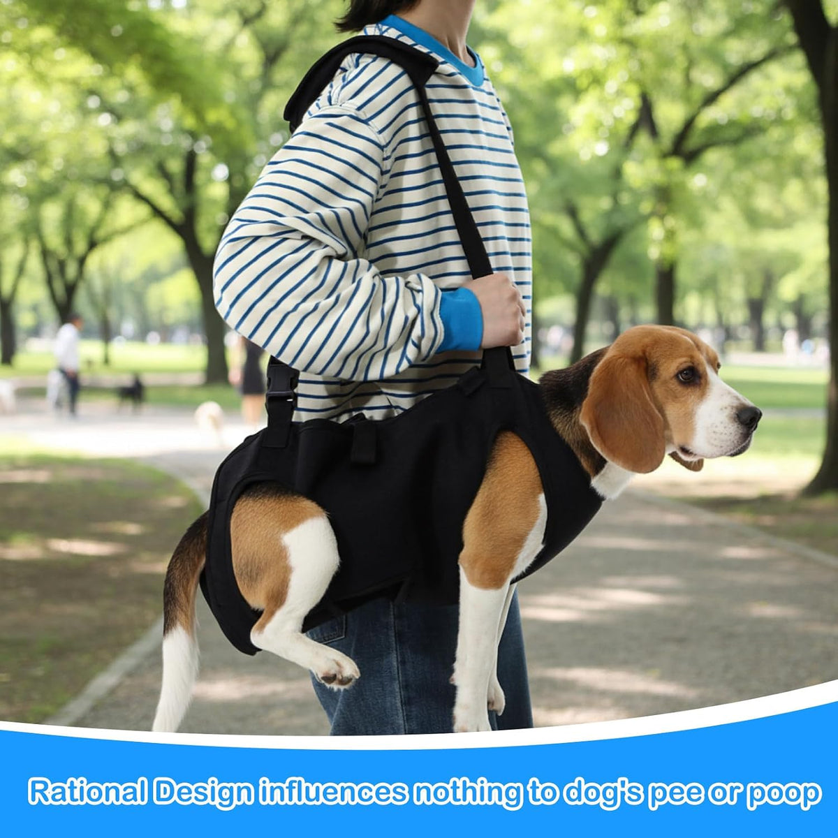 Shinylin Dog Carry Sling Emergency Backpack Dog Lift Harness, L