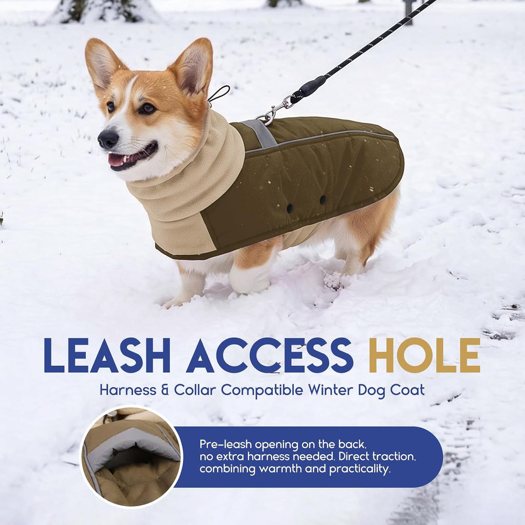 ASENKU Dog Coat Dog Puffer Winter Jacket for Large Dogs Doberman