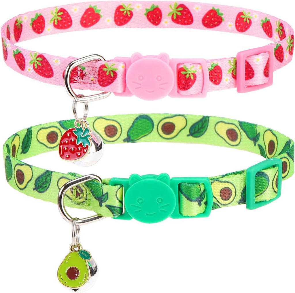 PUPTECK Fall Thanksgiving Cat Collar Breakaway with Bells, Kitten Outfit