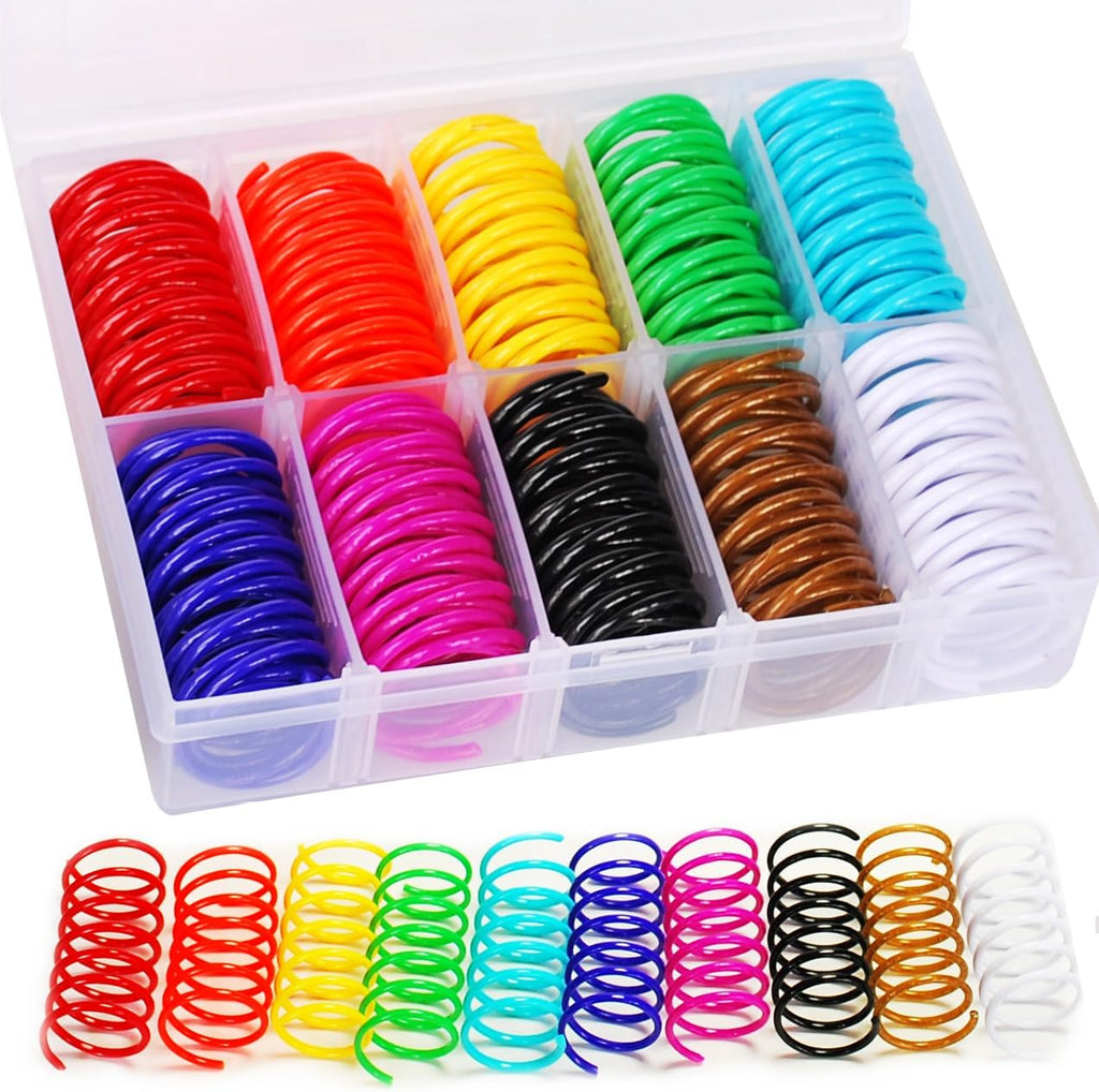 40Pcs 10 Colors Box Stored Springs for Indoor Cats, Cats Coil, Cat Interactive Toys, Cat Swatting Toy, Self-Play Toys, H