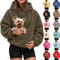 S-5XL Pet Pouch Hoodie,Hoodies with Dog Pouch,Cat Hoodie with Pouchs,Pet Carrier Holder Long Sleeve Pullover Tops