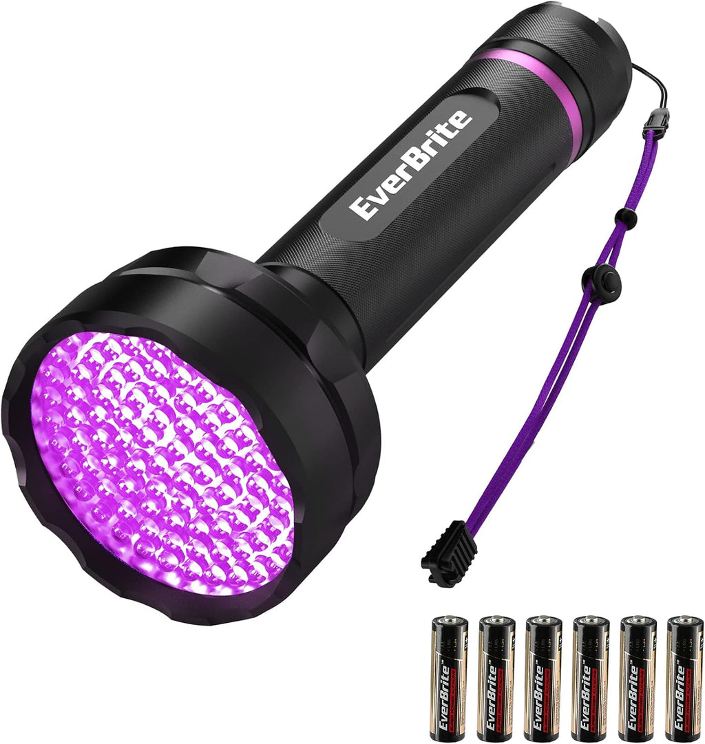 EverBrite 68 LED UV Blacklight Flashlight, 395nm for Pet Urine