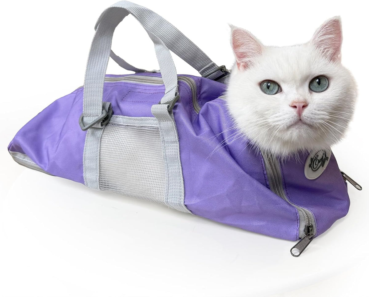 Cinf Cat Restraint Grooming Bag, Anti-Scratch Tool for Nail Trimming