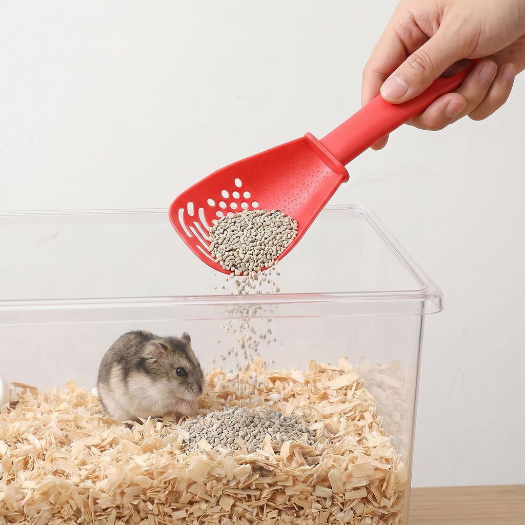 2 PCS Small Litter Scoop, Mesh Cat Litter Scooper Plastic for Hamster