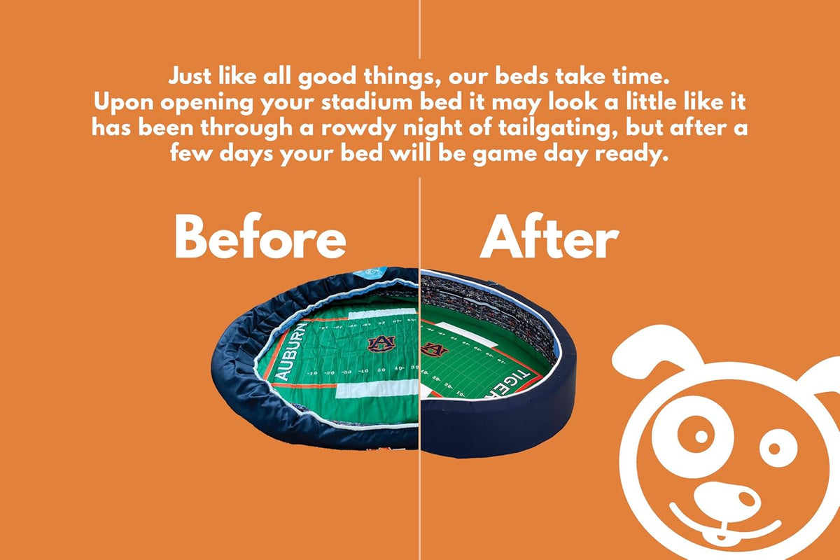 StadiumSpot Officially Licensed NCAA Premium Oval Dog Bed, Texas A&M, Medium