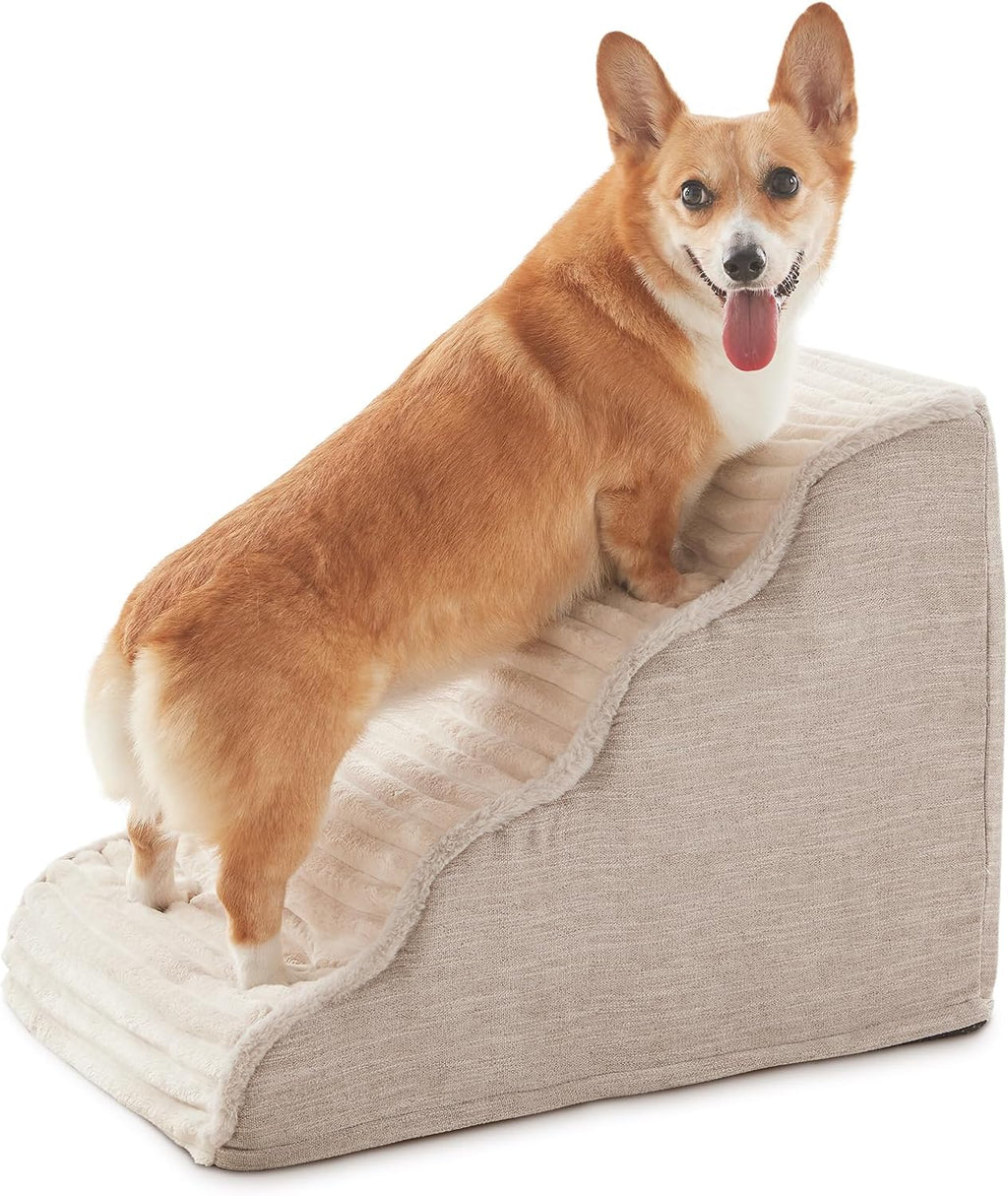Dog Stairs for Small Dogs 15.7'' H, 3-Step High Density Foam