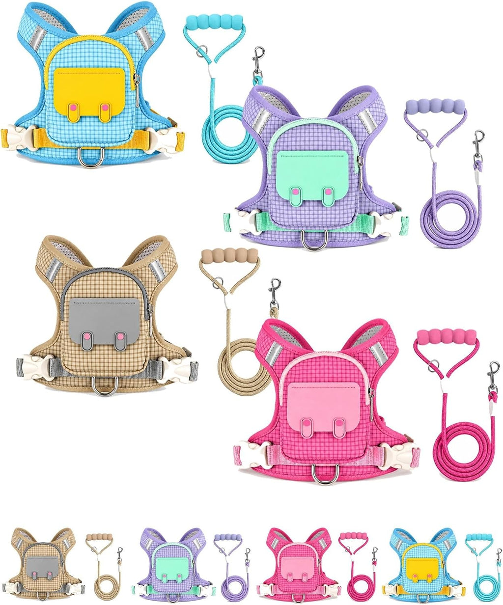 Dog Backpack Harness No-Pull Control Reflective Waterproof