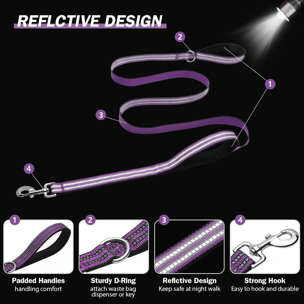 Hikiko Double Handle Dog Leash with Two Comfortable Padded Handles