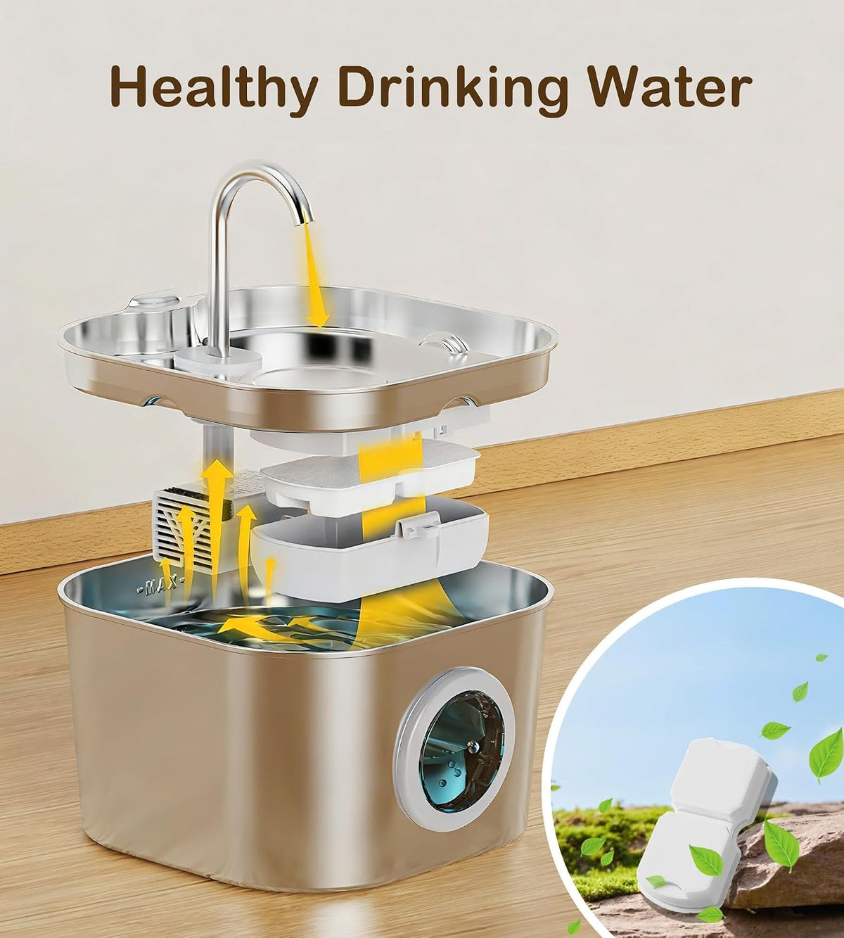 Cat Water Fountain Filter Replacement: 6Pack Pet Fountain Filters