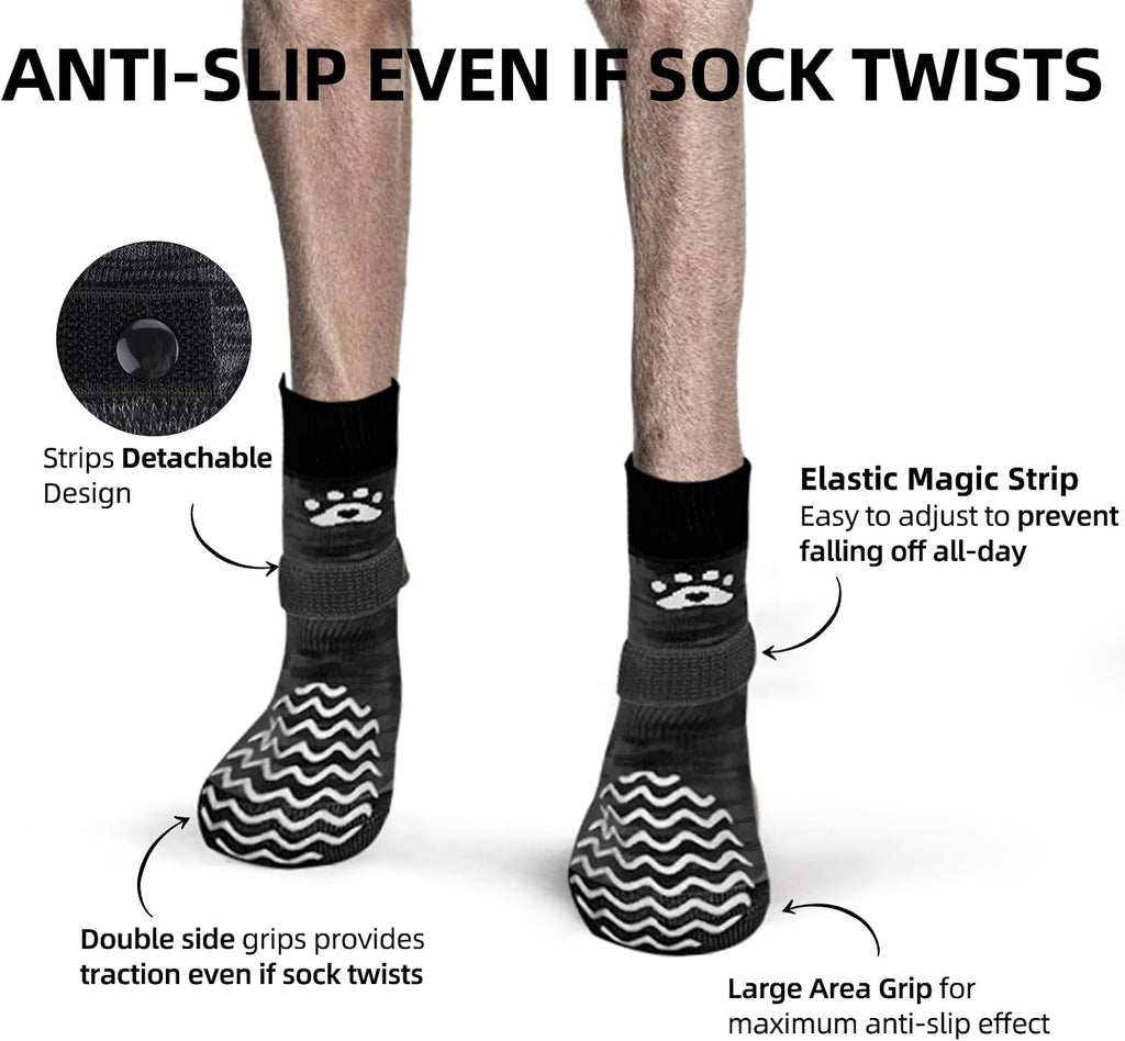 PUPTECK Dog Socks to Prevent Licking Paws, Dog Shoes for Hot Pavement