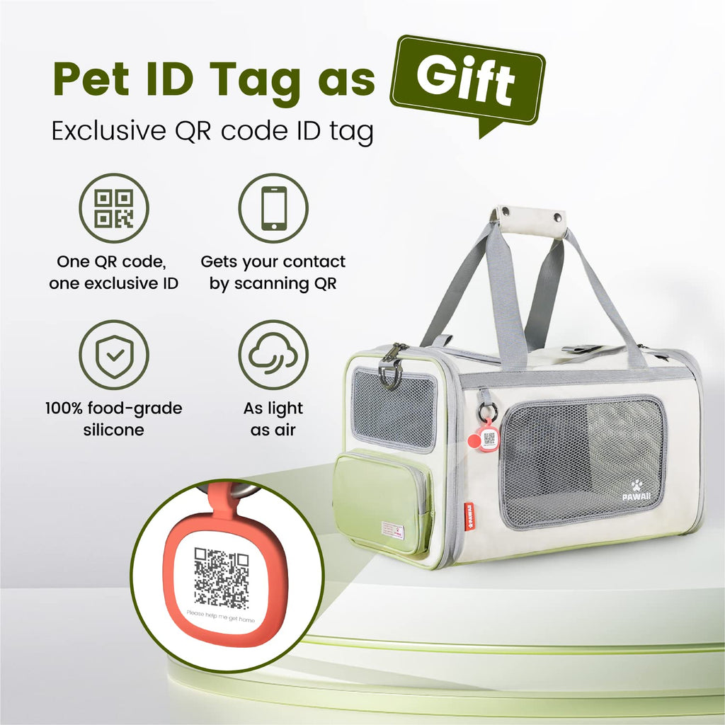 Pawaii Cat Carrier Airline Approved Expandable Breathable Safety Leash