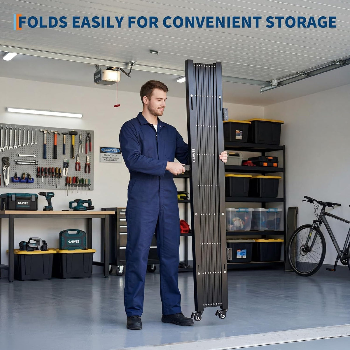 Expandable Folding Security Gate, Lockable Scissor Barricade