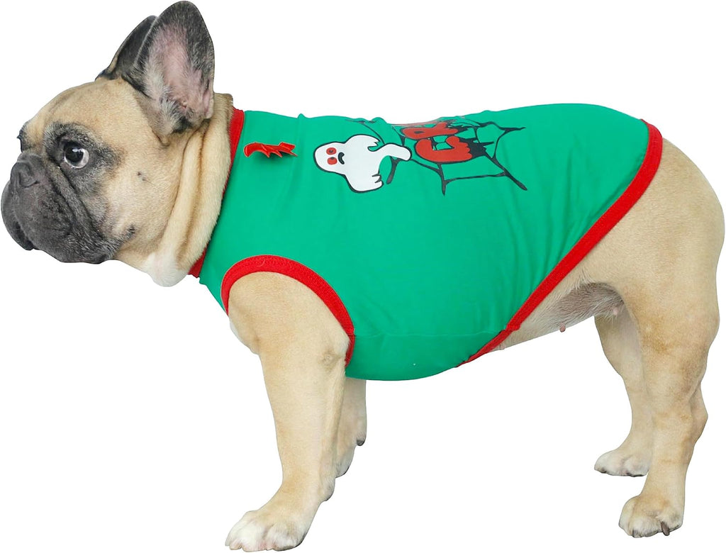 French Bulldog Halloween Costume Shirts Bat Wings Ghost Spiderweb, M
