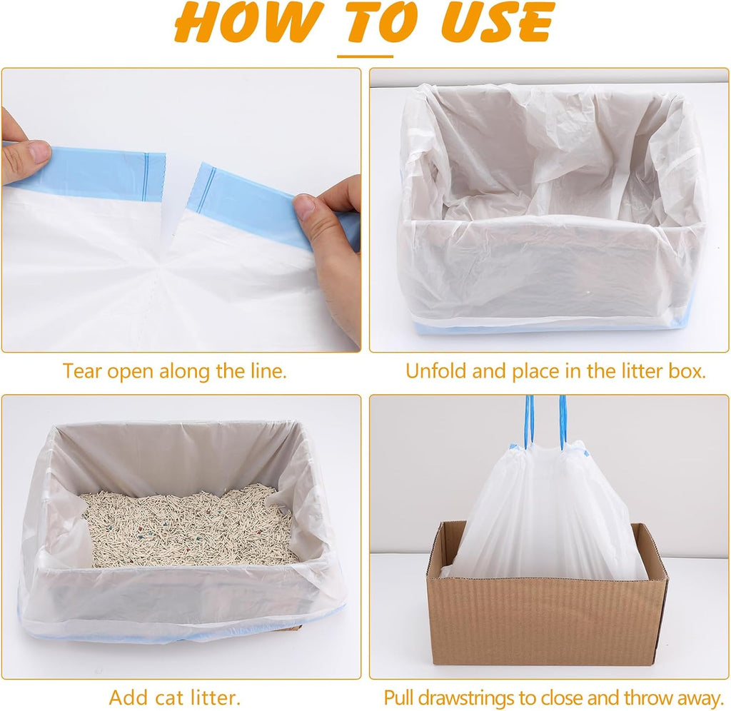120 Cat Litter Bags Compatible with Litter Robot 3/4/5