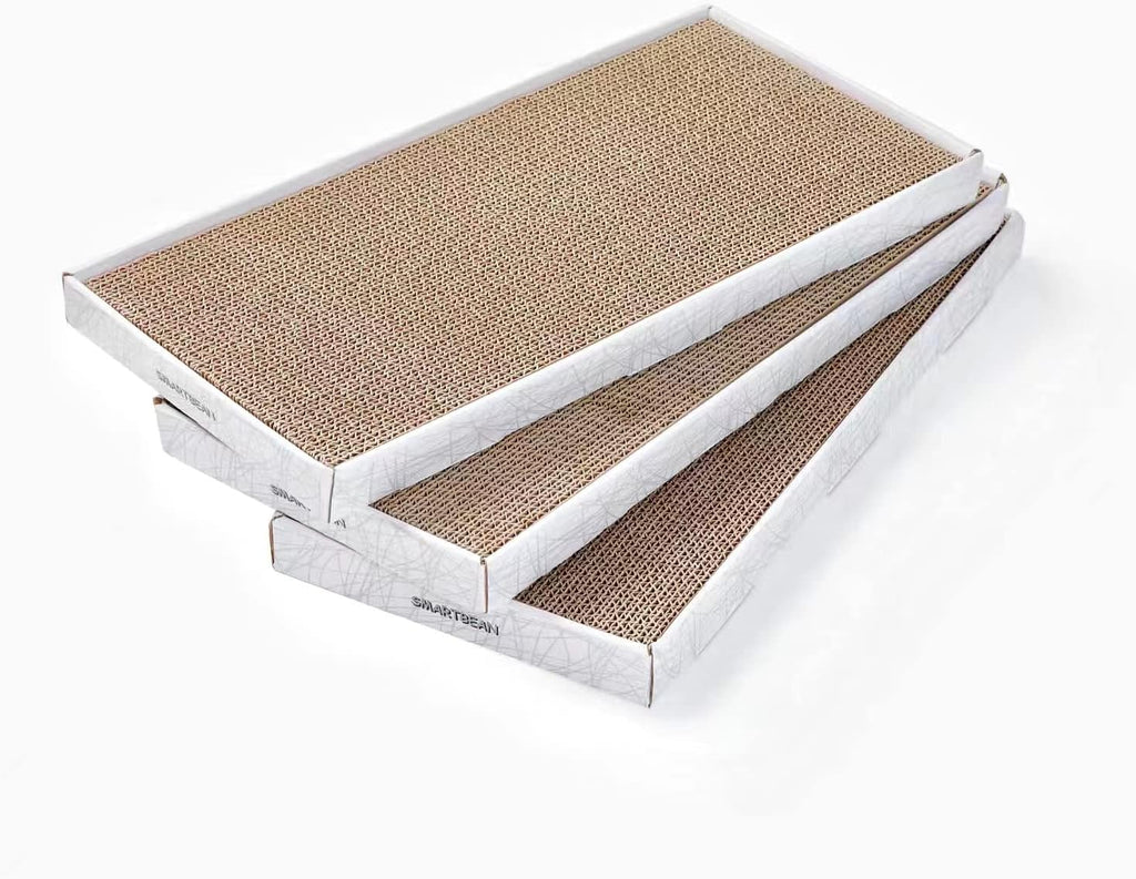 Cardboard Scratcher Pad Scratching Post:Smartbean 3PCS Cat Cardboard,Cat Scratch Pad,Cat Post,Double-Sided Design for Do
