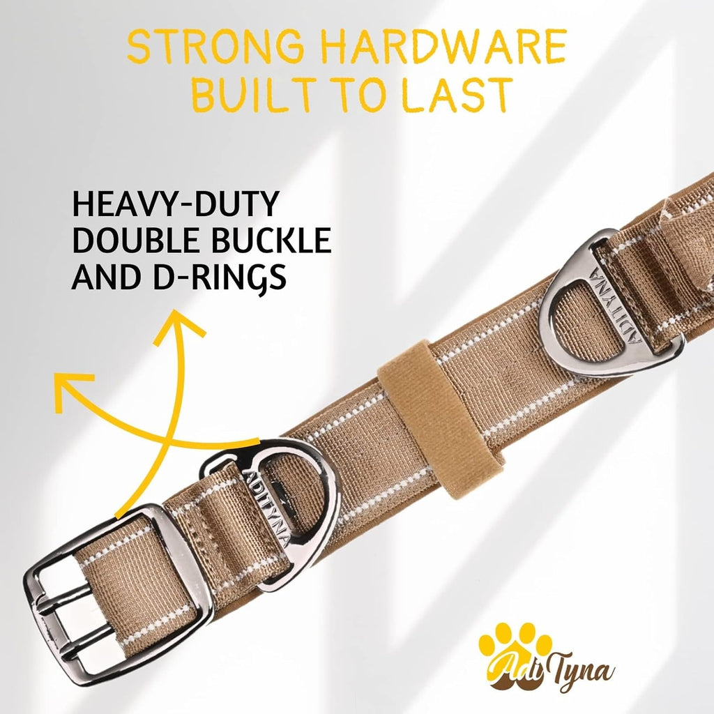 Heavy Duty Dog Collar for Large Dogs with Traffic Handle