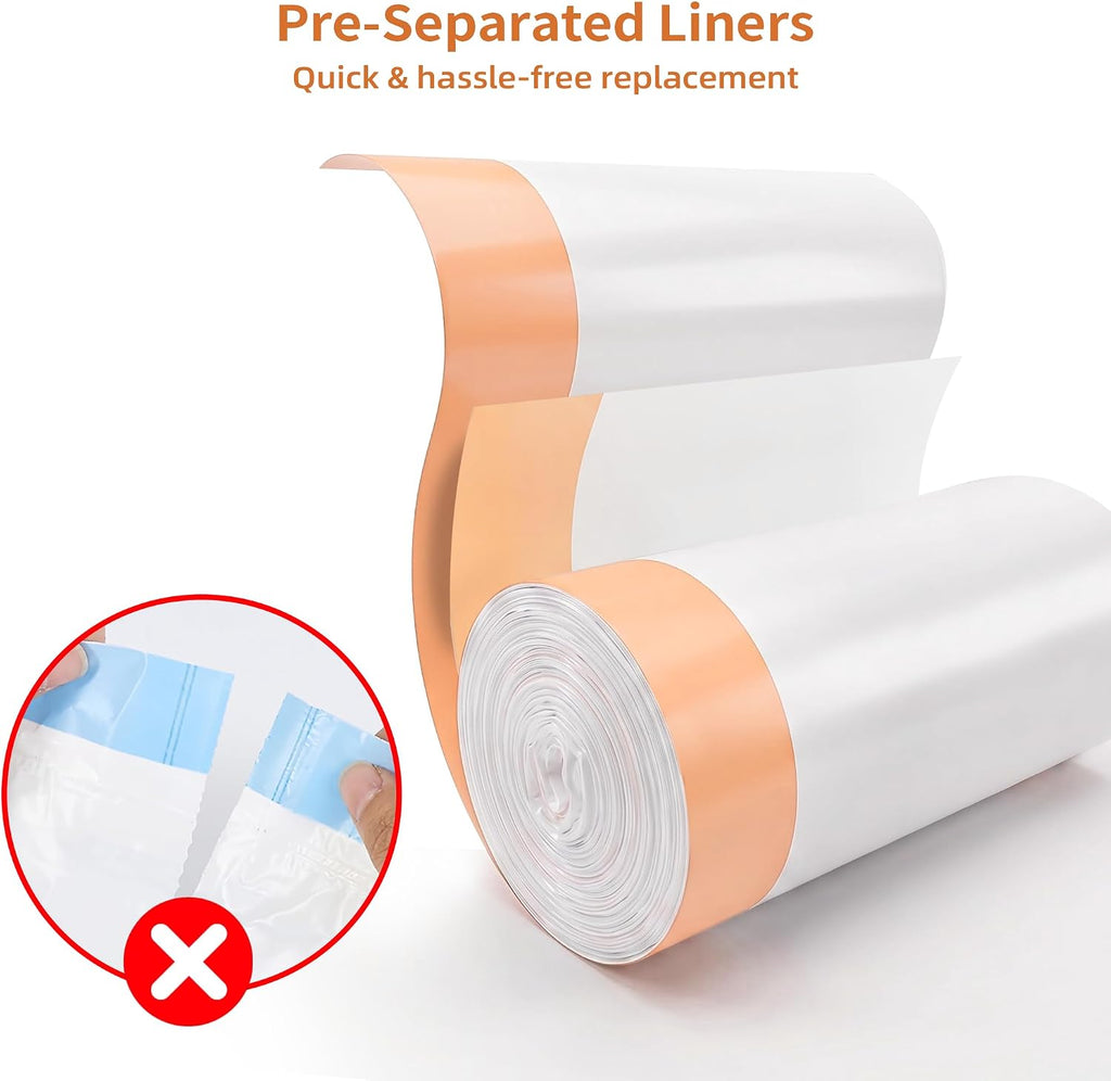 Freypet 120 Pack Litter Box Liners with Drawstring, 25.2" x 15.7"