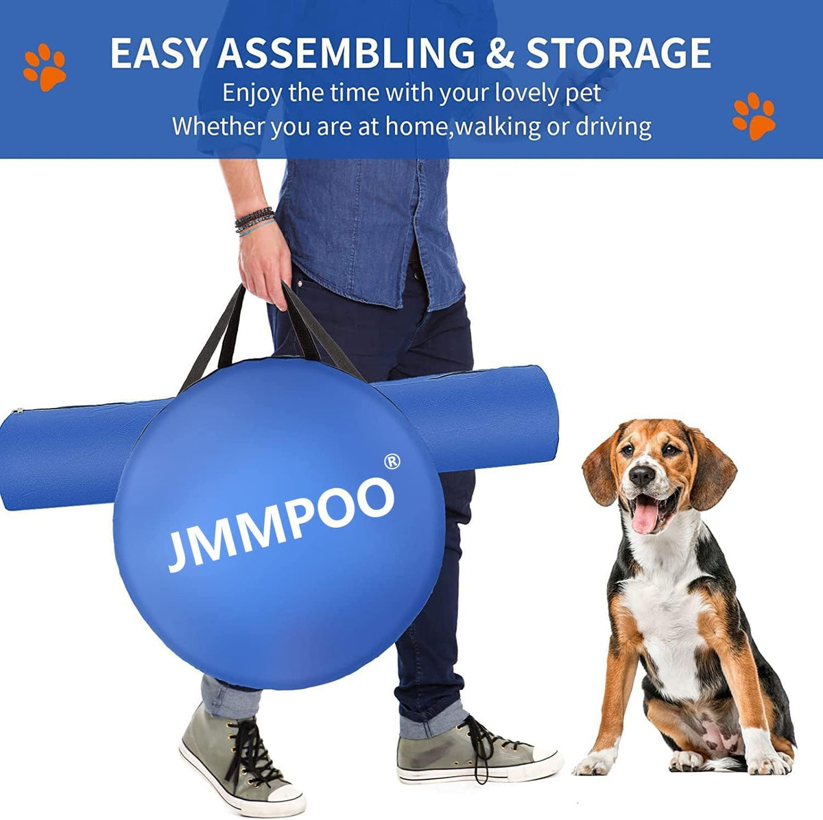 Dog Agility Training Equipment, 60-piece Dog Obstacle Course Training Starter Kit Pet Outdoor Game with Tunnel, Agility 