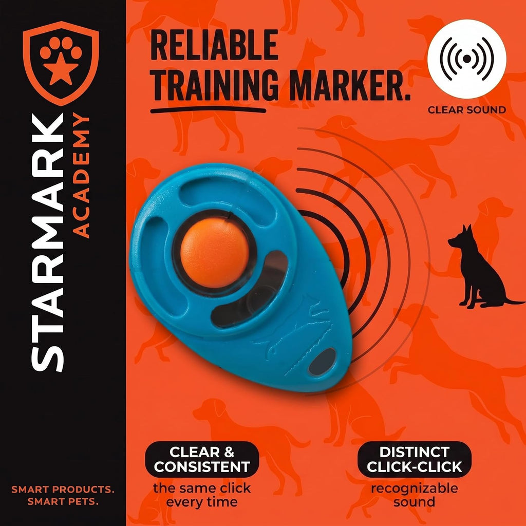 Starmark Pro-Training Clicker for Dogs, Reward-Based Pet Training