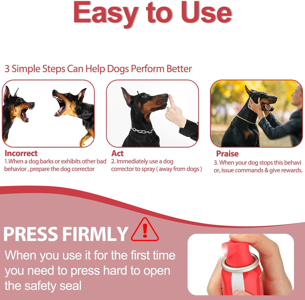 Corrector Spray Dog Trainer, 80ml 2 Pack Corrector Spray for Dogs