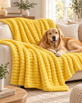 Yellow Dog Blanket Emotional Support for Dogs, Weighted Blanket for Anxiety