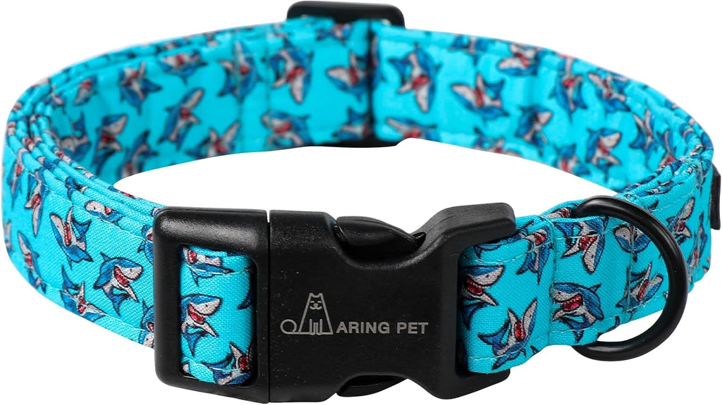 ARING PET Halloween Dog Collar-Cute Fall Dog Collar for Small Dogs, Cotton Halloween Orange Grid Dog Collars for Small M