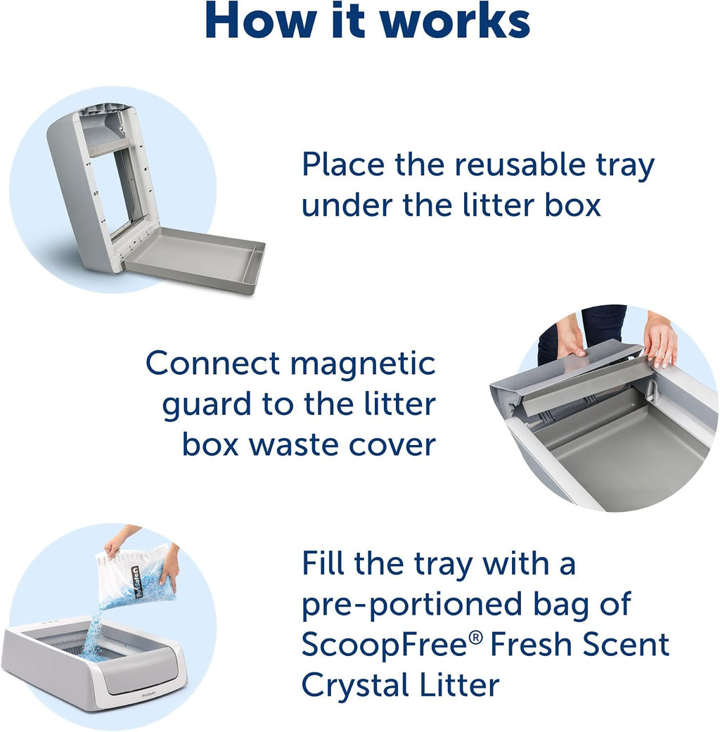 PetSafe ScoopFree Reusable Tray, Crystal Cat Litter, Fresh Scent