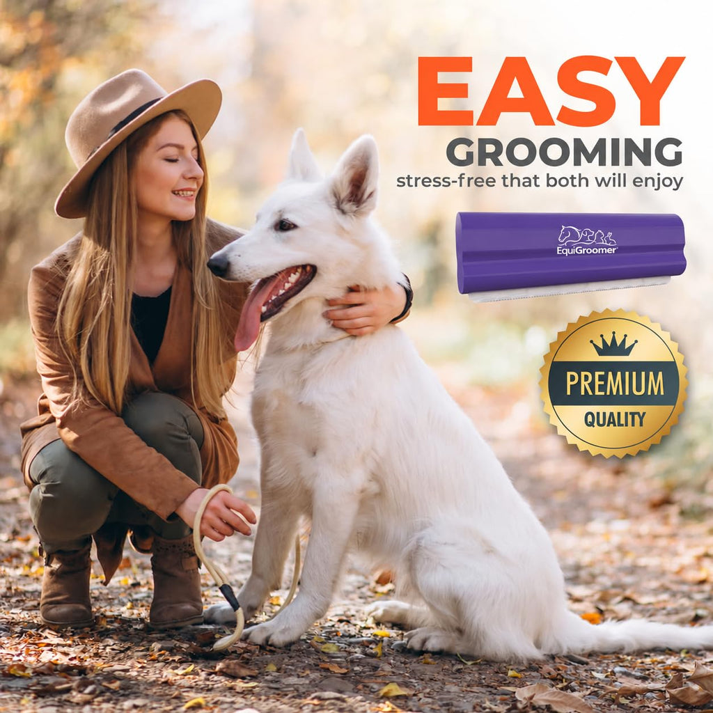 EquiGroomer 5-Inch Undercoat Deshedding Brush for Dogs & Cats, Purple