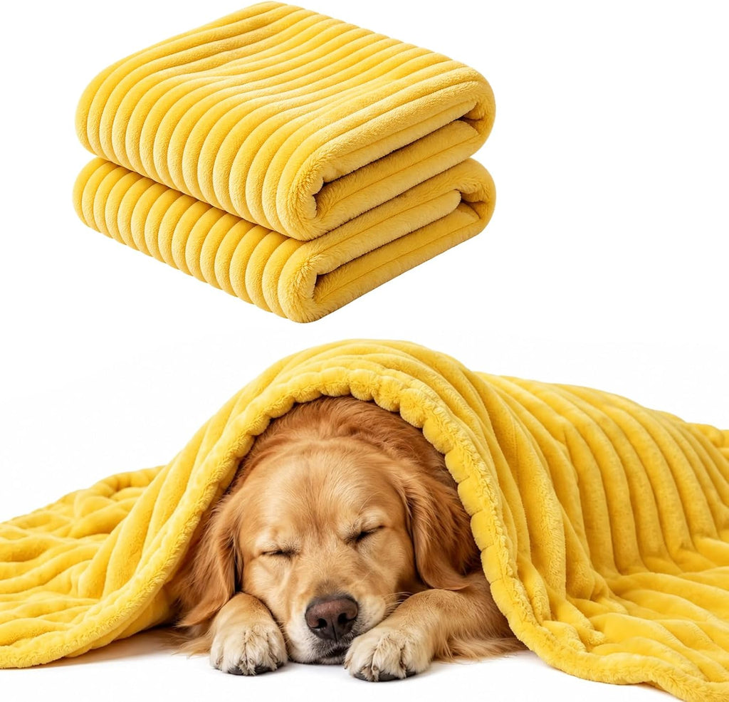 Yellow Dog Blanket, Emotional Support Blanket for Dogs，39.4" x 59.1"