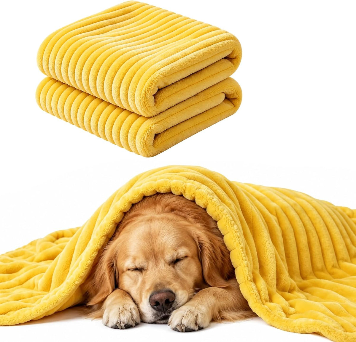 Yellow Dog Blanket, Emotional Support Blanket for Dogs，39.4" x 59.1"