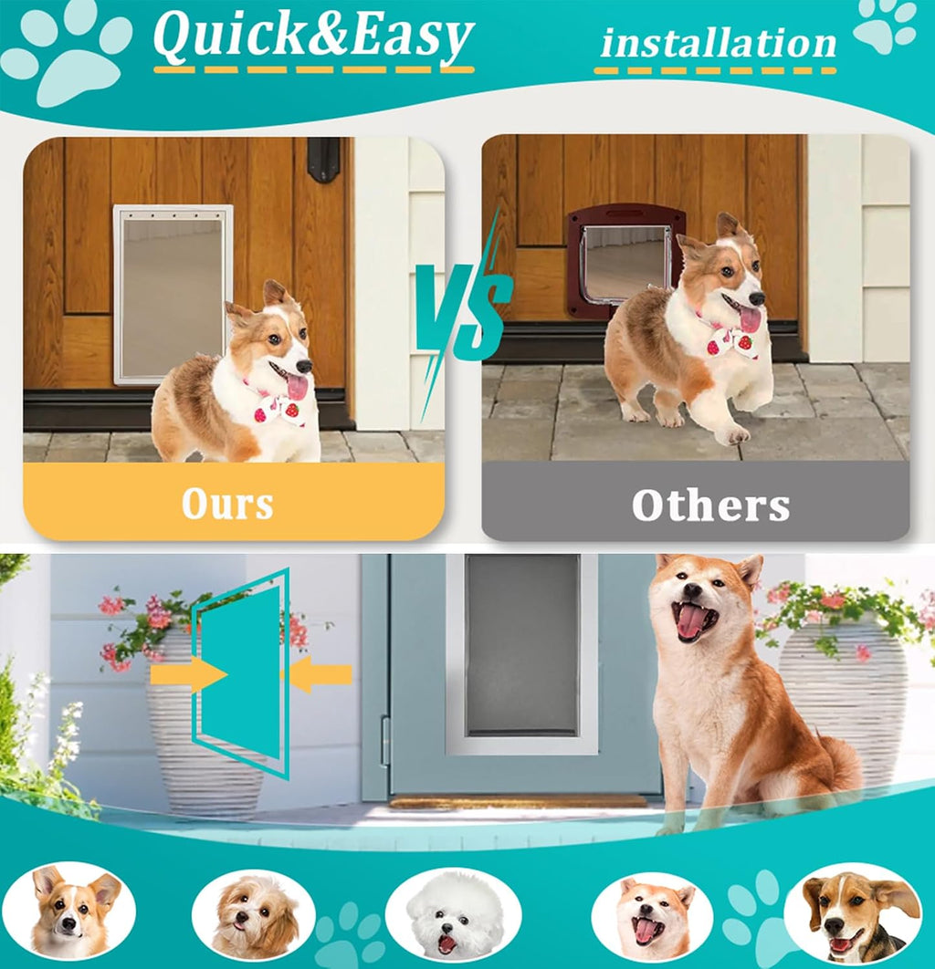 PAC11-11039 Pet Door Replacement Flaps Compatible with PetSafe, Size Large