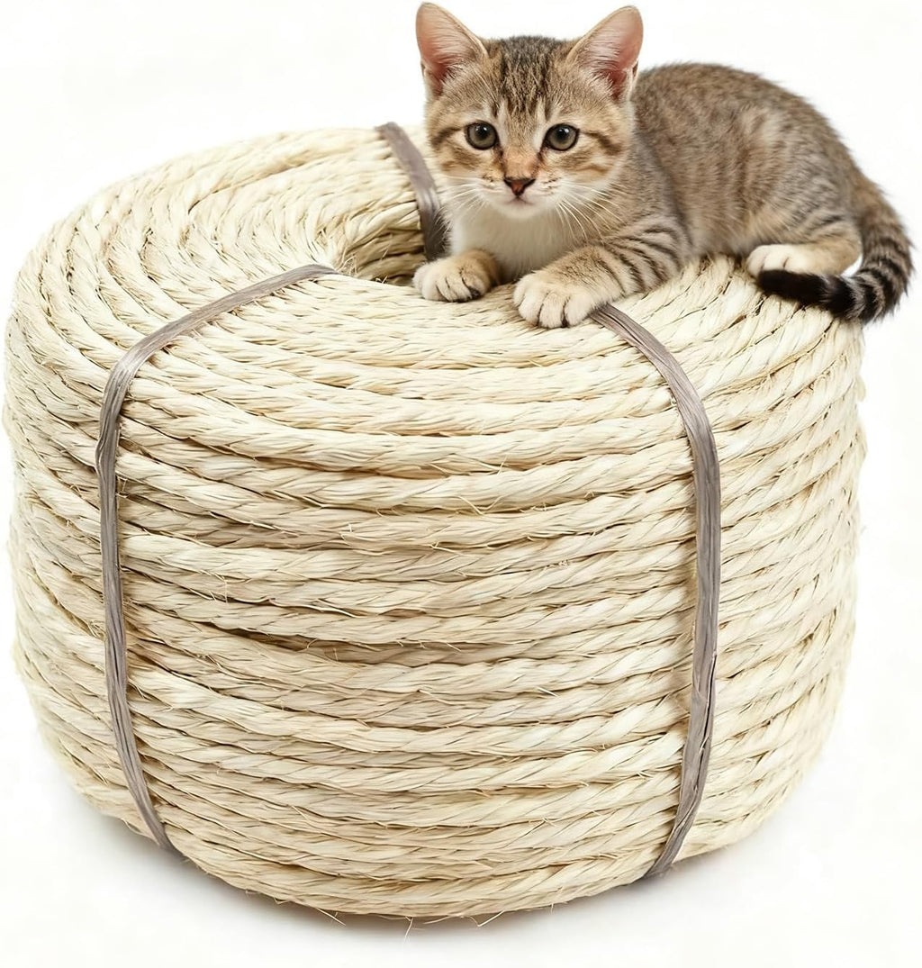 164 Feet Sisal Rope for Cat Tree & Scratching Post Replacement