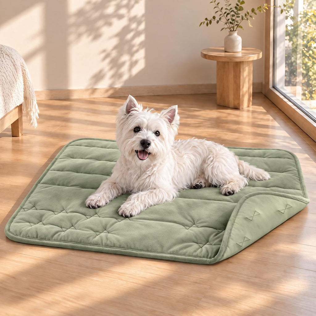 Dog Crate Pad, Washable Warm Dog Mat for Sleeping, 35" x 23"