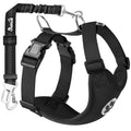 SlowTon Dog Seat Belt and Harness for Car, 2 in 1 Seatbelt Buckle, B M