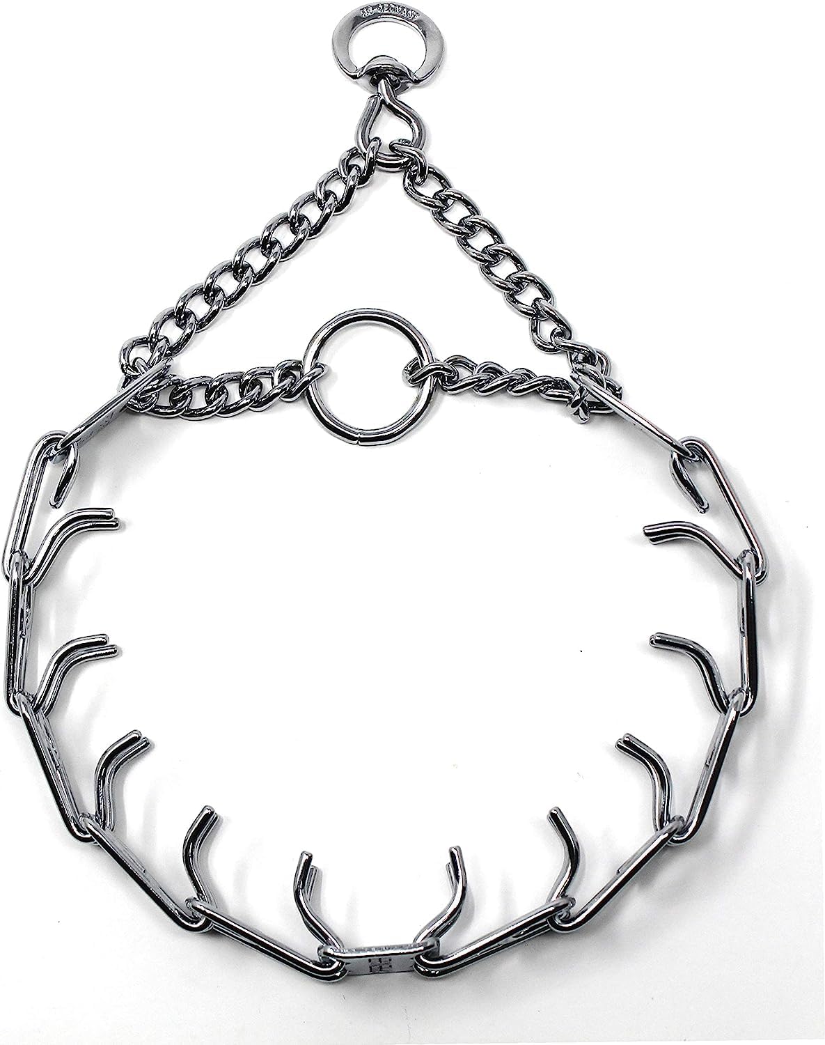 Herm Sprenger Prong Dog Training Collar - 16" Long with 2.25mm Gauge (for Dogs up to 40lbs) - Fits 13" Neck, Extendable 
