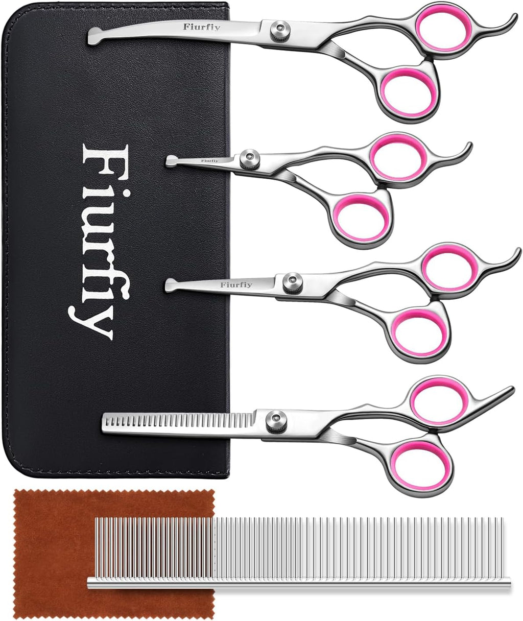 Curved Dog Grooming Scissors, 7.7 Inch Pet Grooming Shears