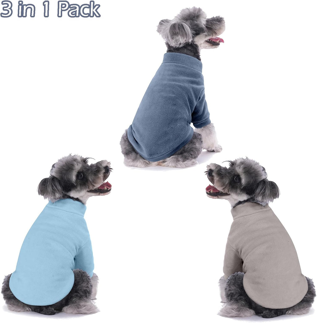 GYALAPERI Dog Sweater, 3 Pack Dog Sweaters for Small Dogs Girl Boy
