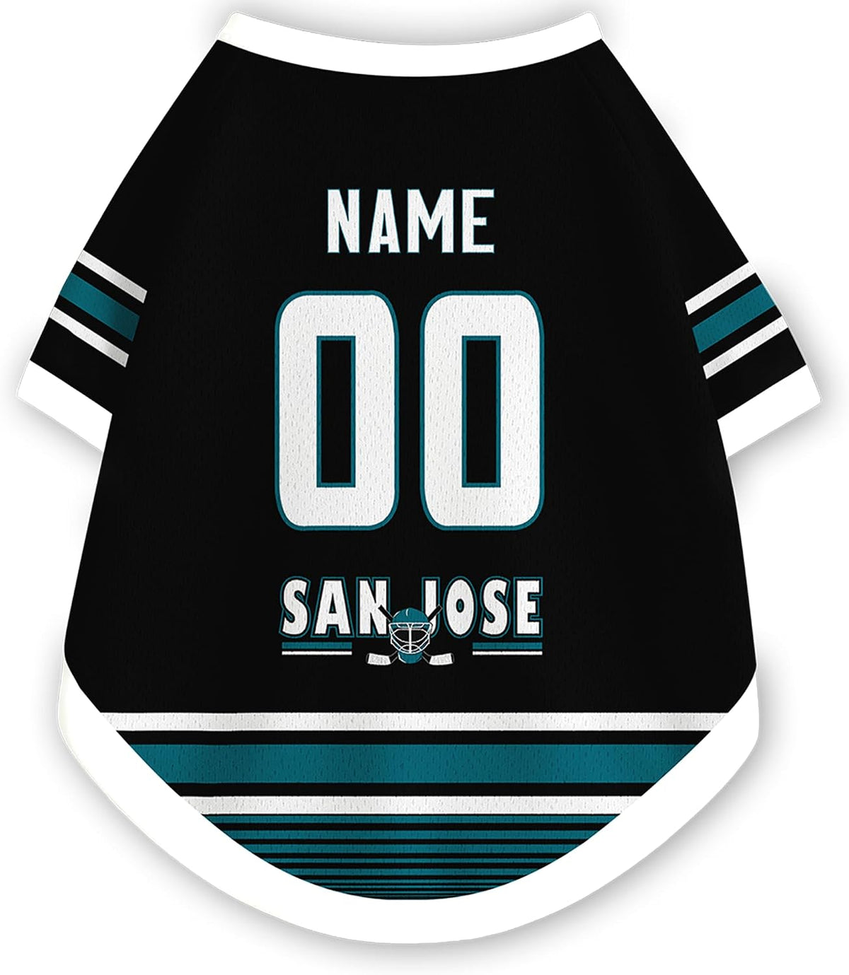 San Jose Dog Clothes Dog Jersey T-Shirt Custom Name & Number for Small Middle and Large Dogs